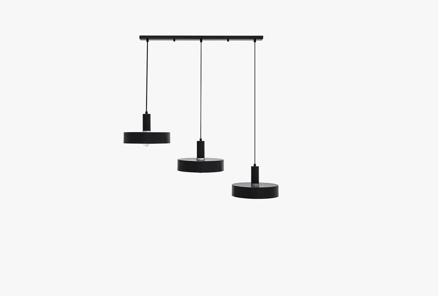 Fama 3-zits Hanglamp Zwart - foto 2