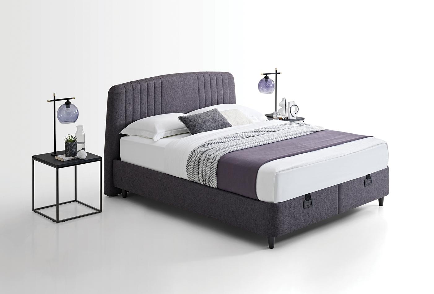 Canto Silver Boxspring met hoofdbord 90x190 cm Antraciet - foto 6