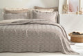 Morty Taupe Bed Sprei Seti Tweepersoons