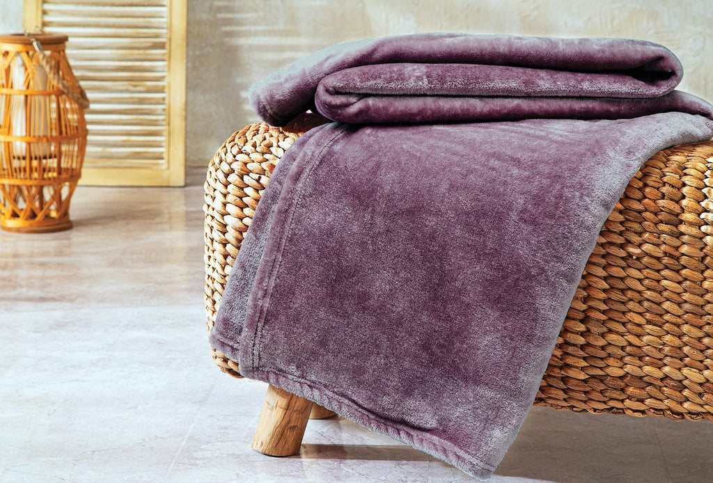 Olenna Asgrijs Tv-plaid 140x190 cm 1 Stuks