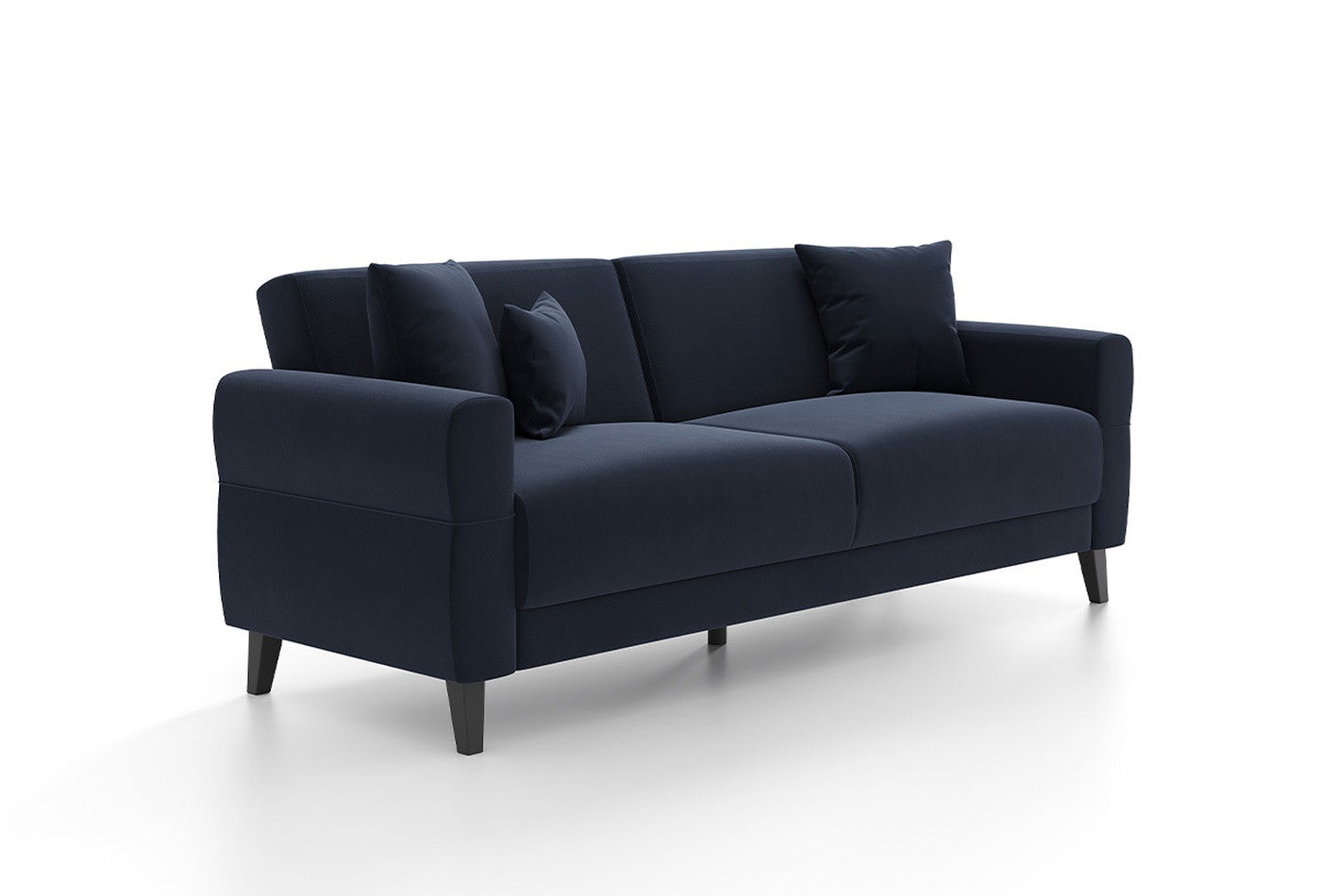 Astera Plus 3-Zitsbank met slaapfunctie Fluweel Marineblauw - foto 2