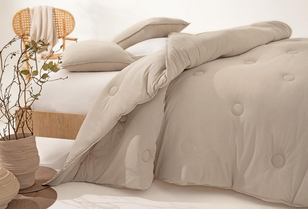 Lupa Soft Beige Penye Dekbed