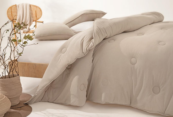 Lupa Soft Beige Penye Dekbed