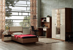 Mistral Bed met hoofdbord 2 met deuren Kast Bureau