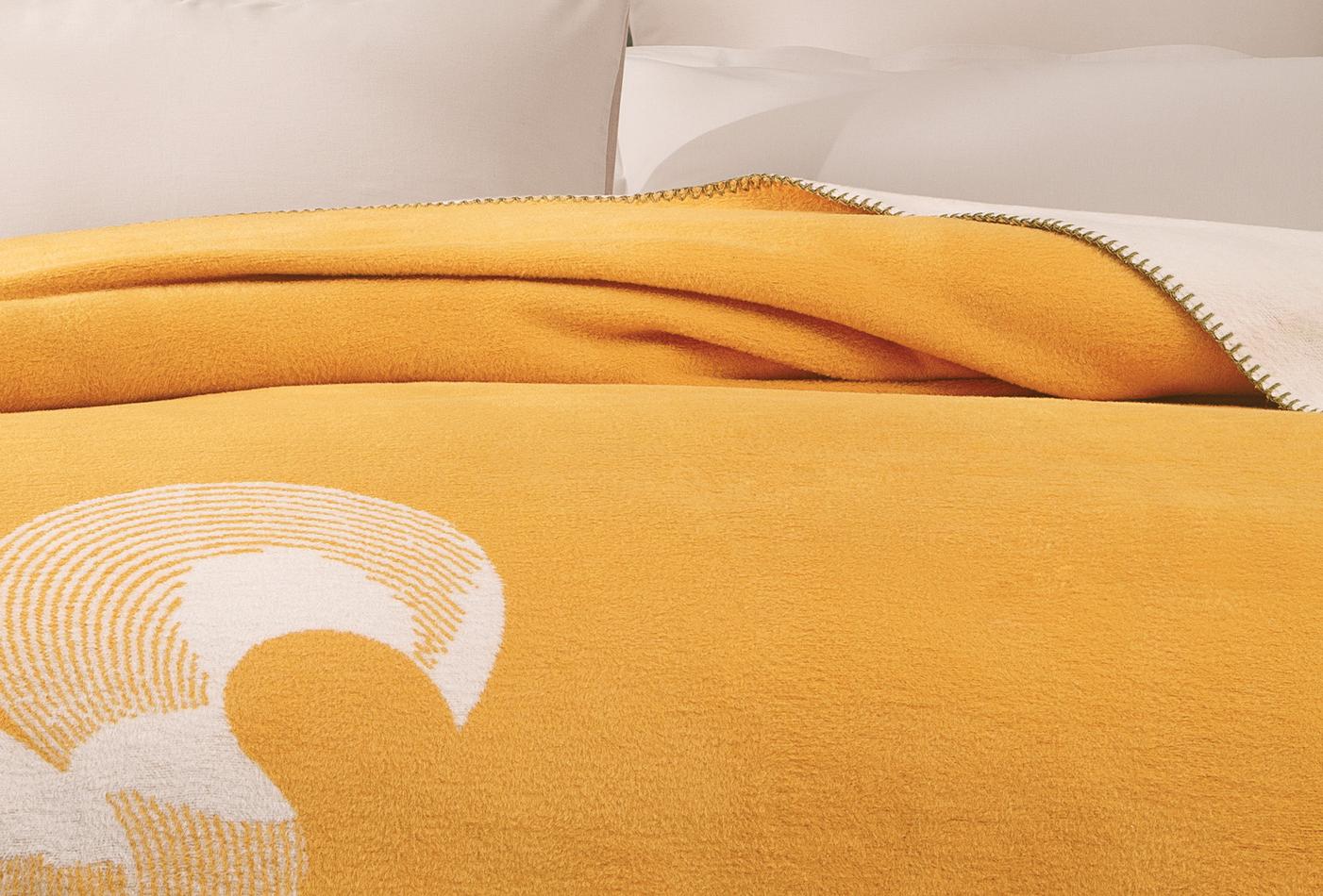 Squirrel Geel Deken Tweepersoons - foto 4