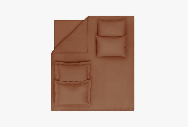 Base Terracotta Dekbedovertrekset Tweepersoons