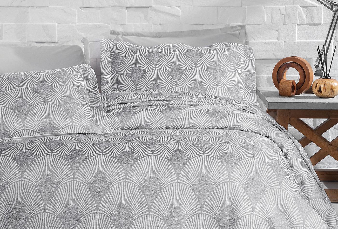 Gian Grijs Bed Sprei Seti Tweepersoons - foto 3