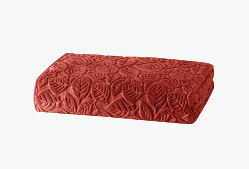 Blatt Terracotta Tweepersoons Blatt Emboss Deken Terracotta - foto 2