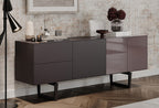Modena High Gloss Bruin Dressoir 203x79 cm - foto 3