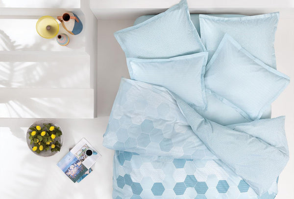 Kenny Blauw Dekbedovertrekset Tweepersoons Xl