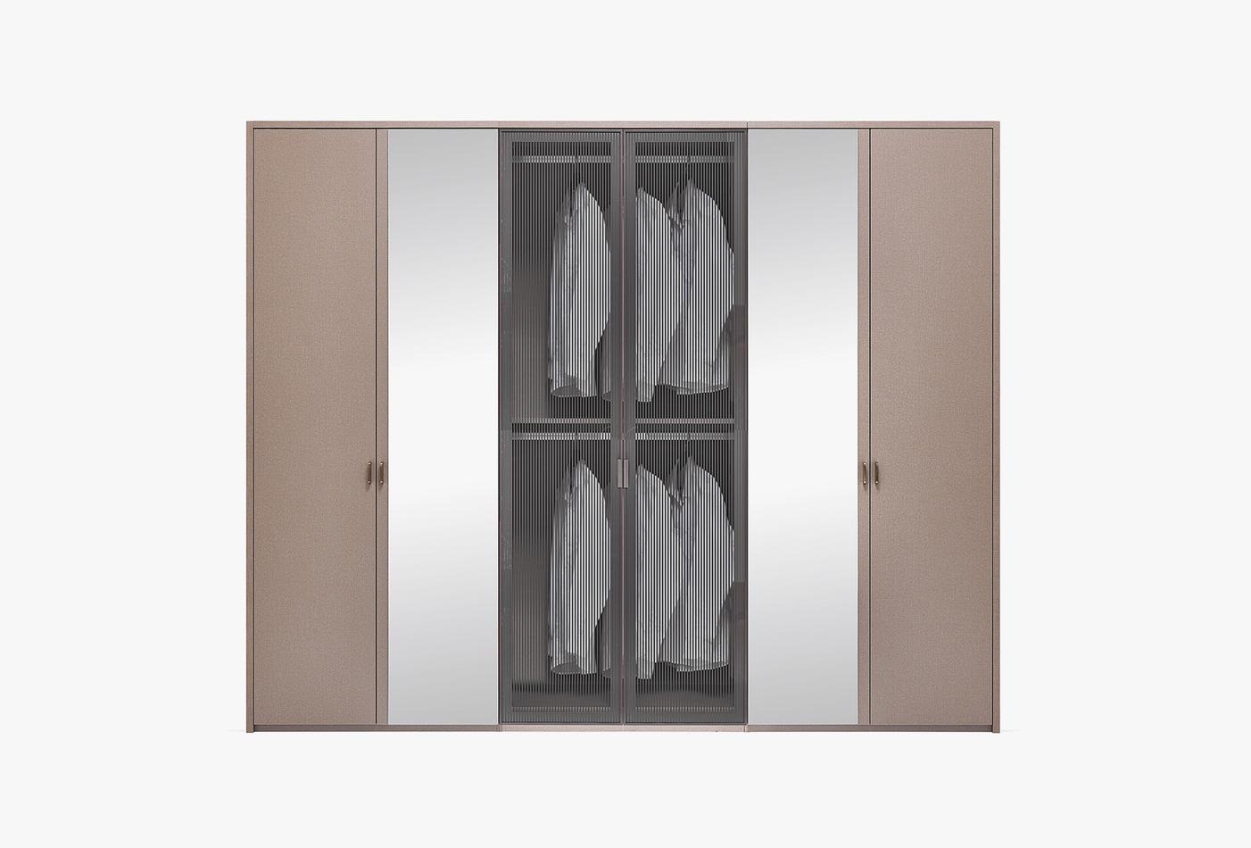 Berta Kledingkast 6-deurs 272x221 cm - foto 2