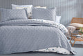 Lennox Indigo Bed Sprei Eenpersoons