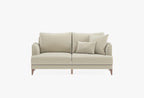 Fiore 2-Zitsbank met Slaapfunctie Mohair Creme