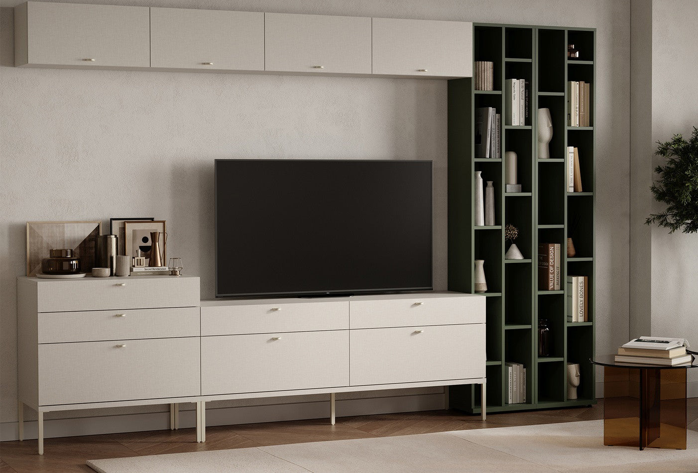 Fit Flex 4 met lades op poten Module Linnen 160x67 - foto 4