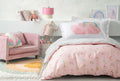 Rainbow Roze Ranforce Dekbedovertrekset Eenpersoons