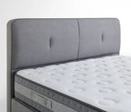 Lento Boxspring met Opbergruimte met Cool Action hoofdbord, creme 14207