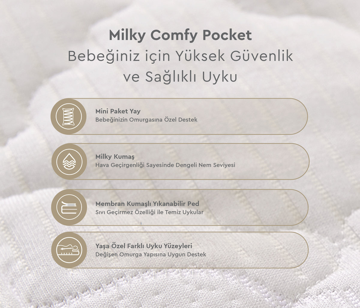 Milky Comfy Pocket Pocketvering Mini Matras - foto 10