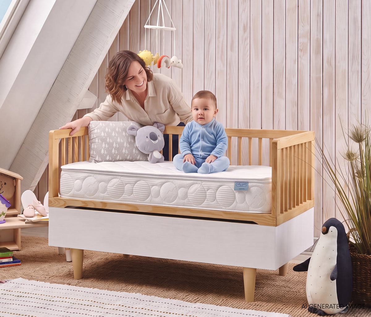 Milky Comfy Pocket Pocketvering Mini Matras - foto 3
