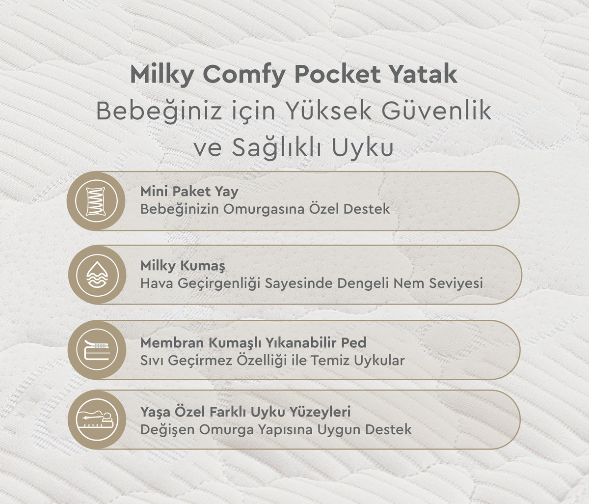 Milky Comfy Pocket Pocketvering Mini Matras - foto 9