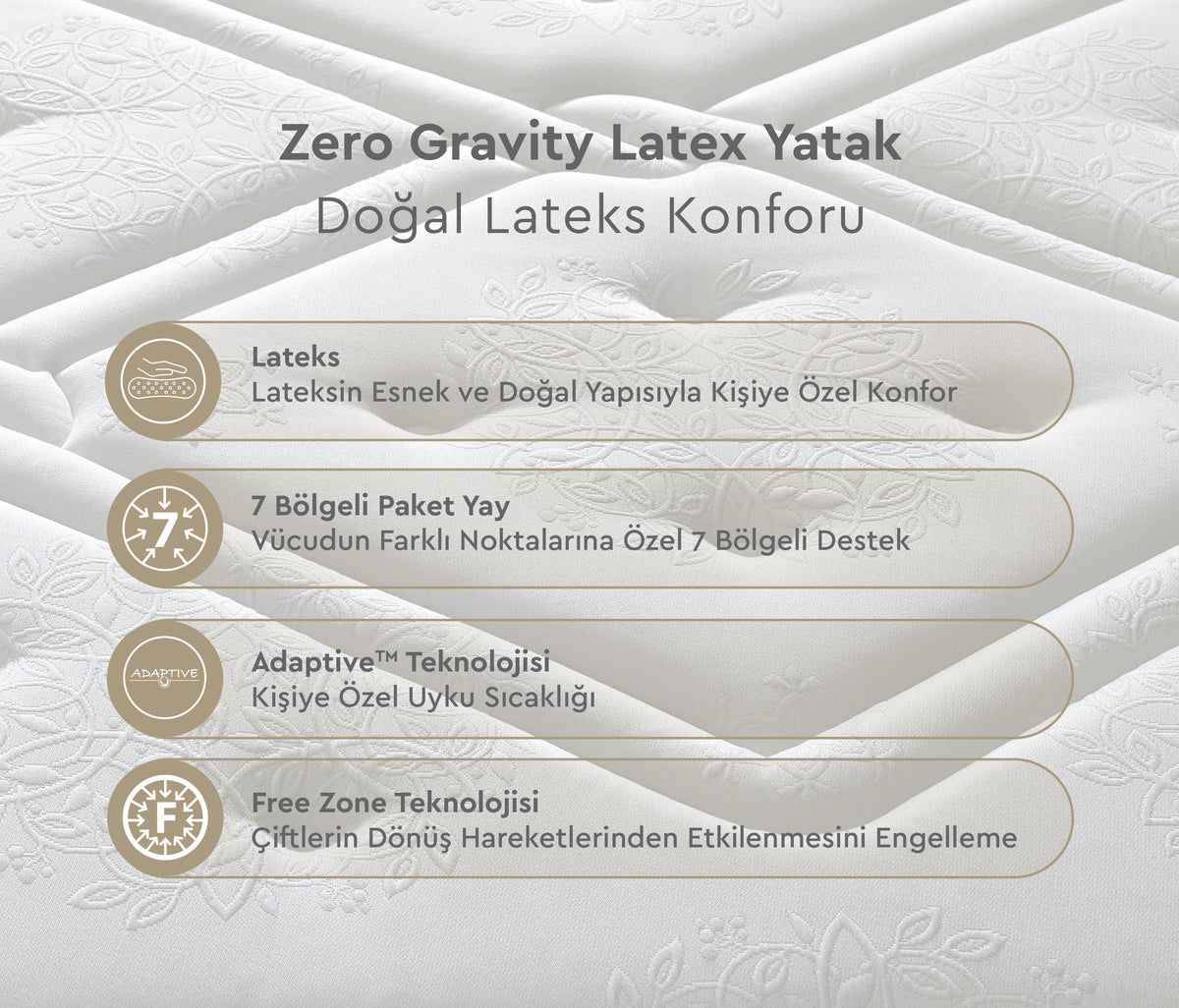Zero Gravity Latex 7-zone Pocketvering Matras - foto 6