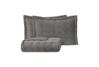Vals Grijs Fluweel Bed Sprei Seti Tweepersoons - foto 4