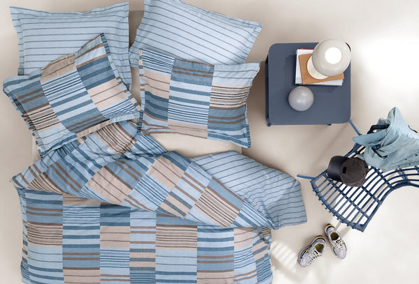 Avril Blauw Dekbedovertrekset Eenpersoons