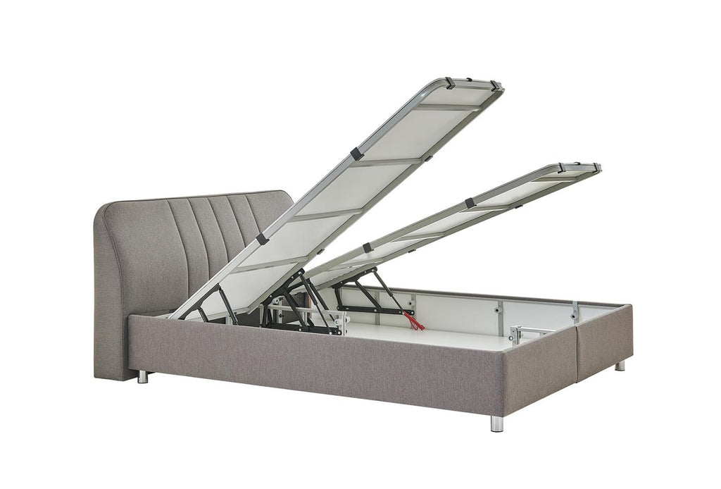 Petit Somni Set Boxspring met hoofdbord Set 140x190 cm Antraciet Stof - foto 6