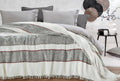 Darla Ekru Grijs Bed Sprei Eenpersoons