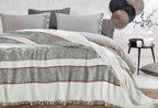 Darla Ekru Grijs Bed Sprei Eenpersoons