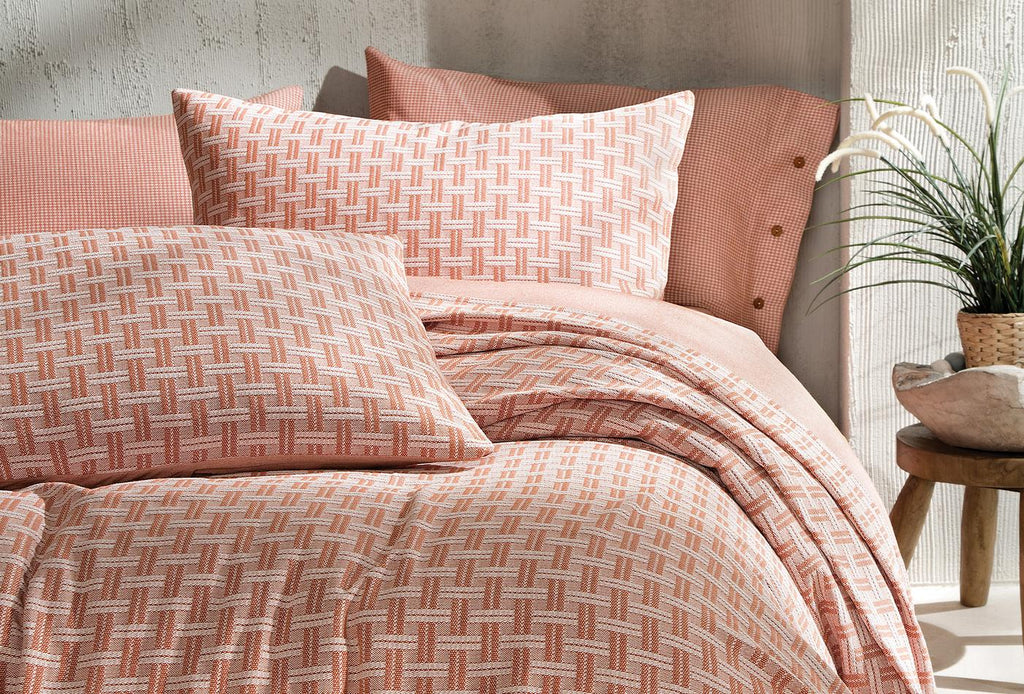 Clara Terracotta Bed Sprei Seti Eenpersoons - foto 3