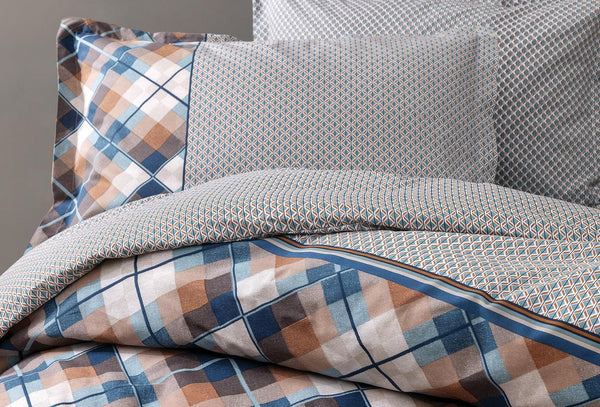 Brice Indigo Dekbedovertrekset Eenpersoons