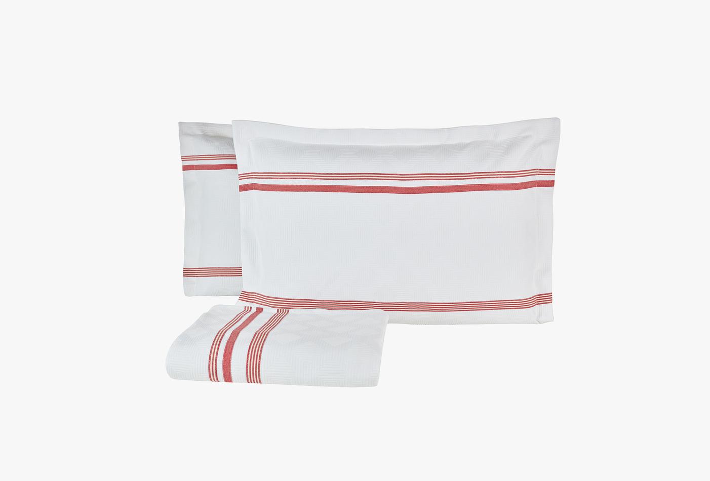 Larin Rood Pique Bed Sprei Seti Tweepersoons - foto 2