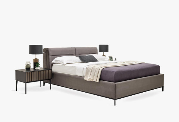 Riga Boxspring met hoofdbord 160X200 Cm 16403 Grijs