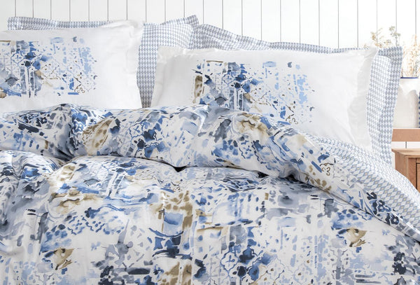 Marlen Blauw Dekbedovertrekset Tweepersoons