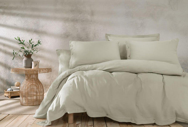 Base Beige Dekbedovertrekset Tweepersoons