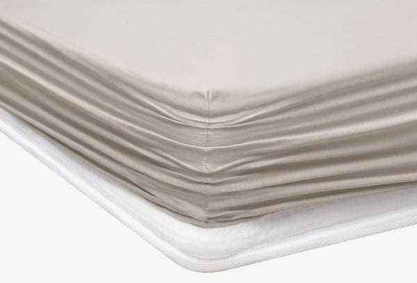 Lupa Soft Beige Hoeslaken Eenpersoons