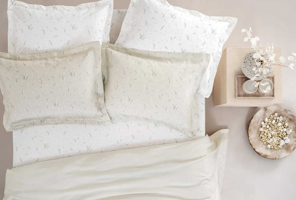 Ramona Ecru Bambu Pique-set Eenpersoons