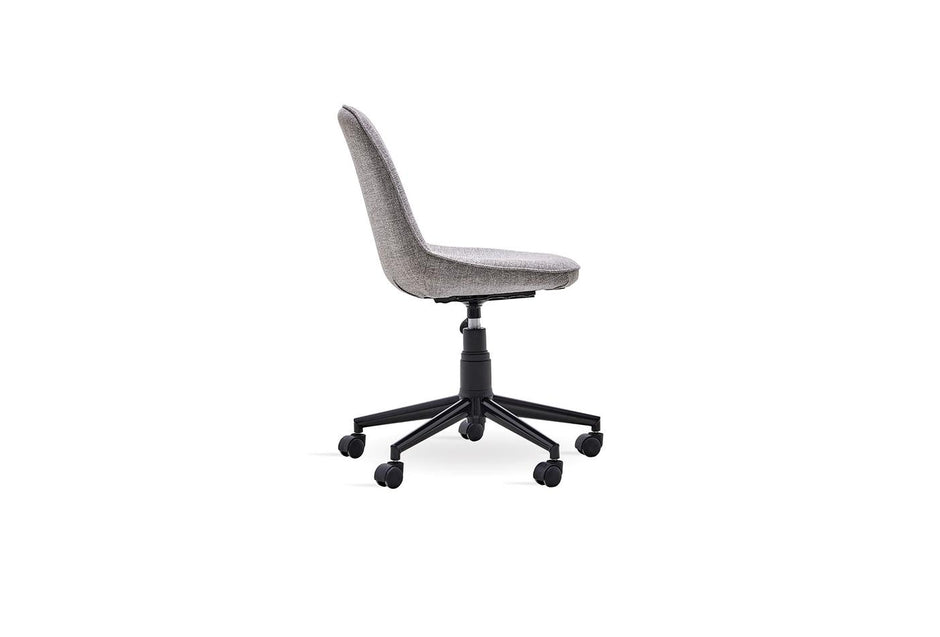Trendy Eetkamerstoel Linnen stof Blauw