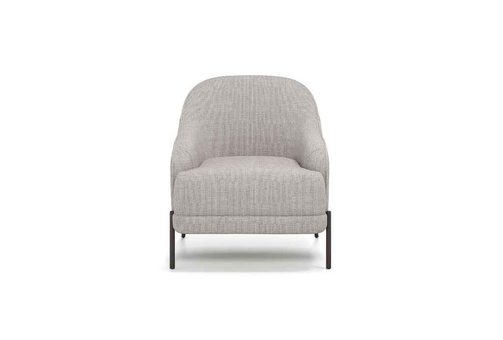 Varena Fauteuil Geweven stof Lichtgrijs - foto 6