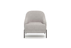 Varena Fauteuil Geweven stof Lichtgrijs - foto 6