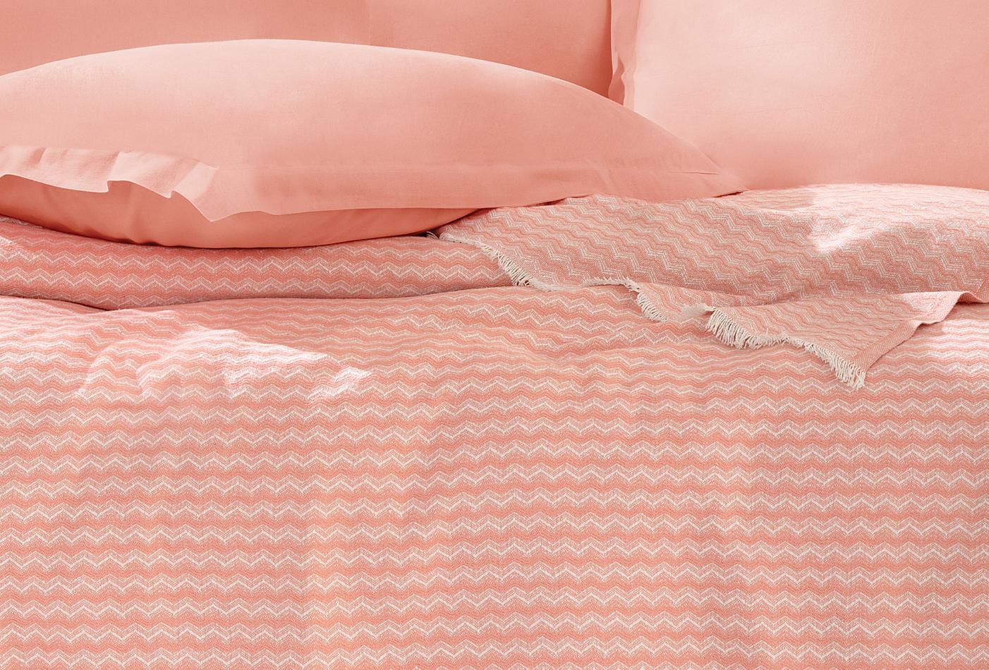 Gwen Terracotta Pique Tk Eenpersoons - foto 4