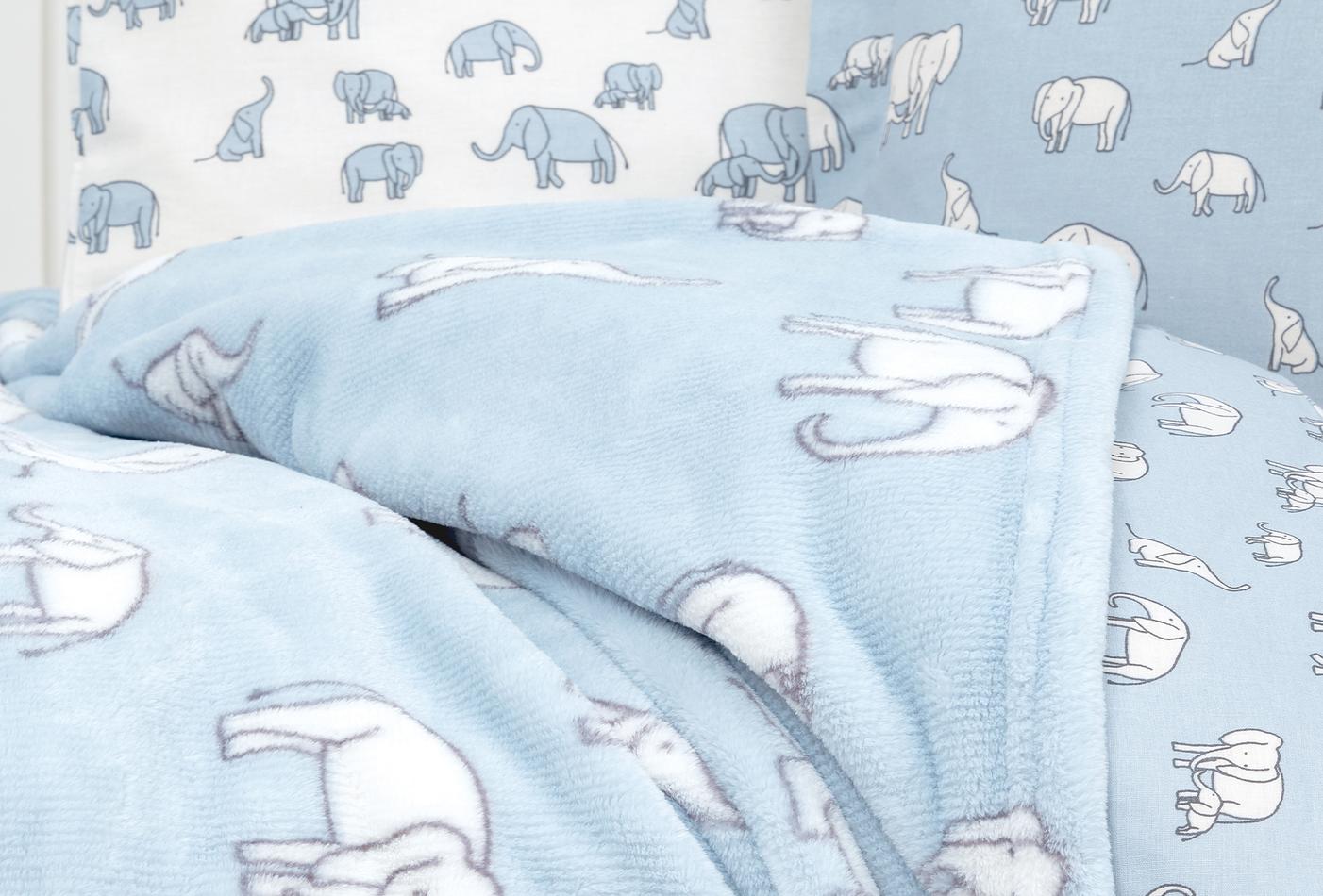 Povey Blauw Wellsoft Deken - foto 5