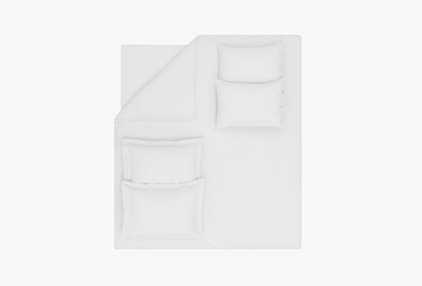 Base Wit Dekbedovertrekset Tweepersoons
