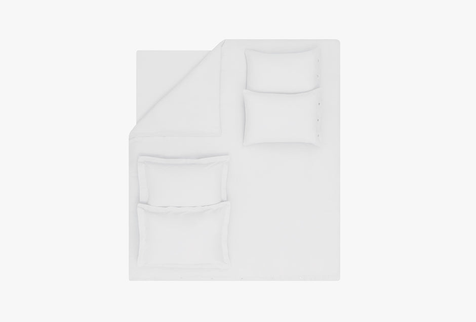 Base Wit Dekbedovertrekset Tweepersoons