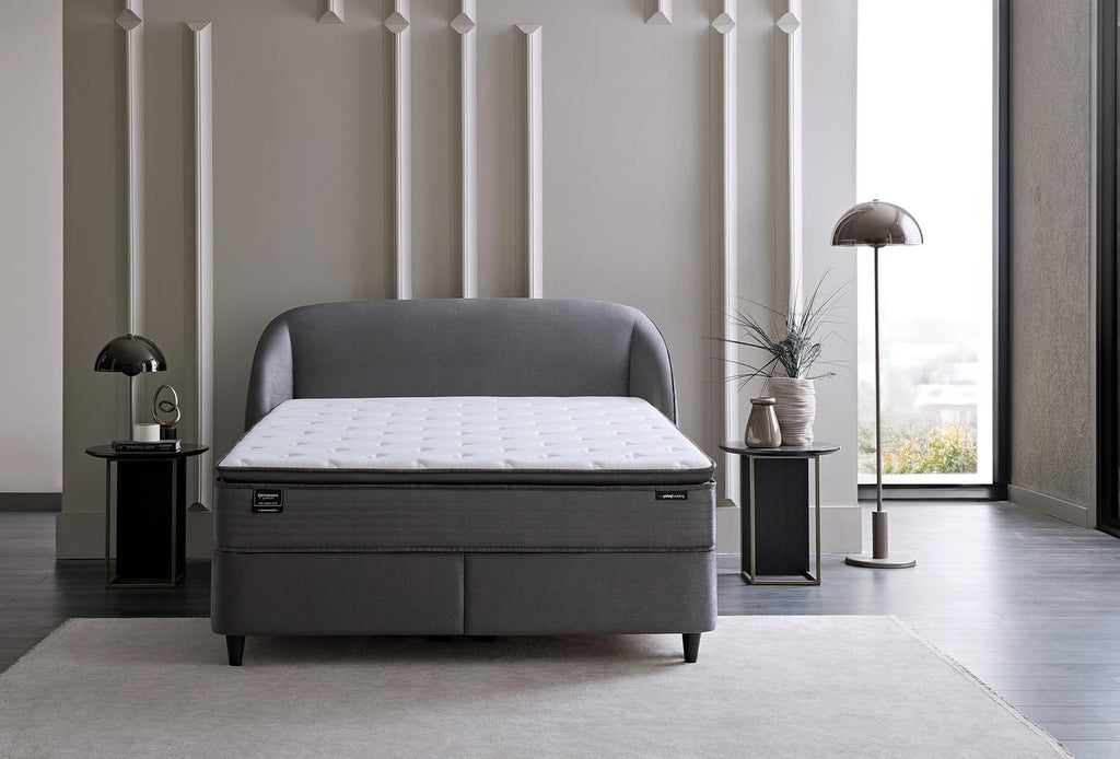 Lotto Orthopedic Support Bed Boxspring met hoofdbord 140x190 cm Antraciet - foto 4