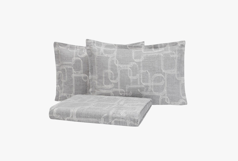 Adena Grijs Bedsprei Eenpersoons