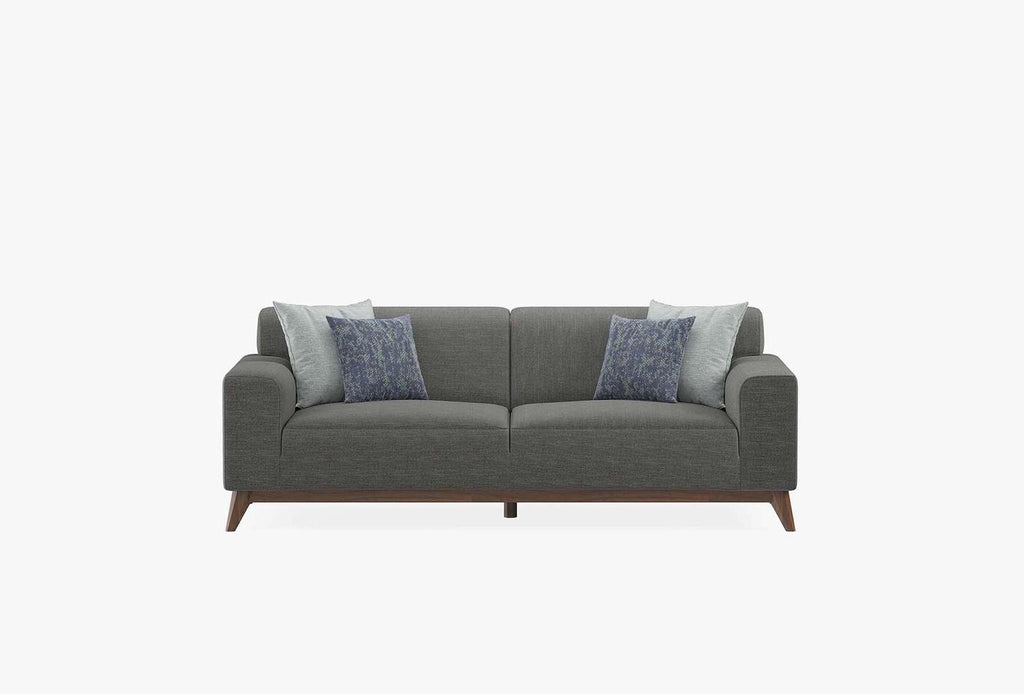 Netha 2-Zitsbank Linnen geweven Grijs