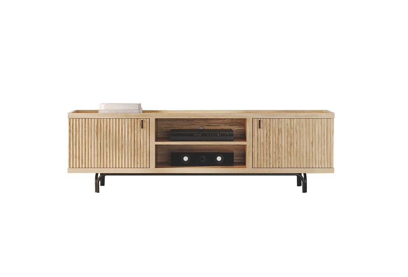 Austin TV-Kast Donker OAK kleur 200x60 cm - foto 4