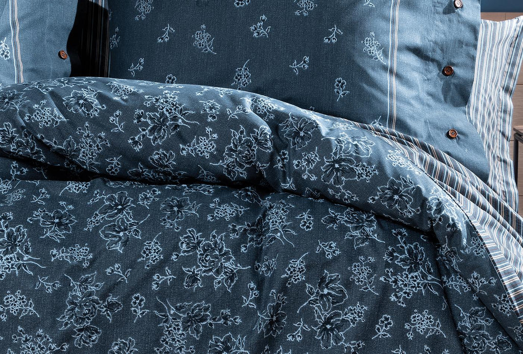 Aveline Indigo Dekbedovertrekset Eenpersoons - foto 5