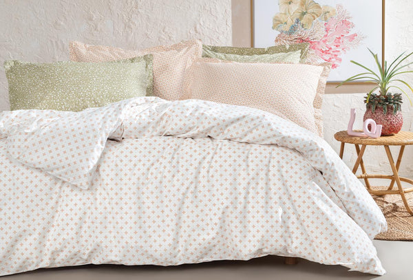 Mix Match Alfie Blush Dekbedovertrek Eenpersoons